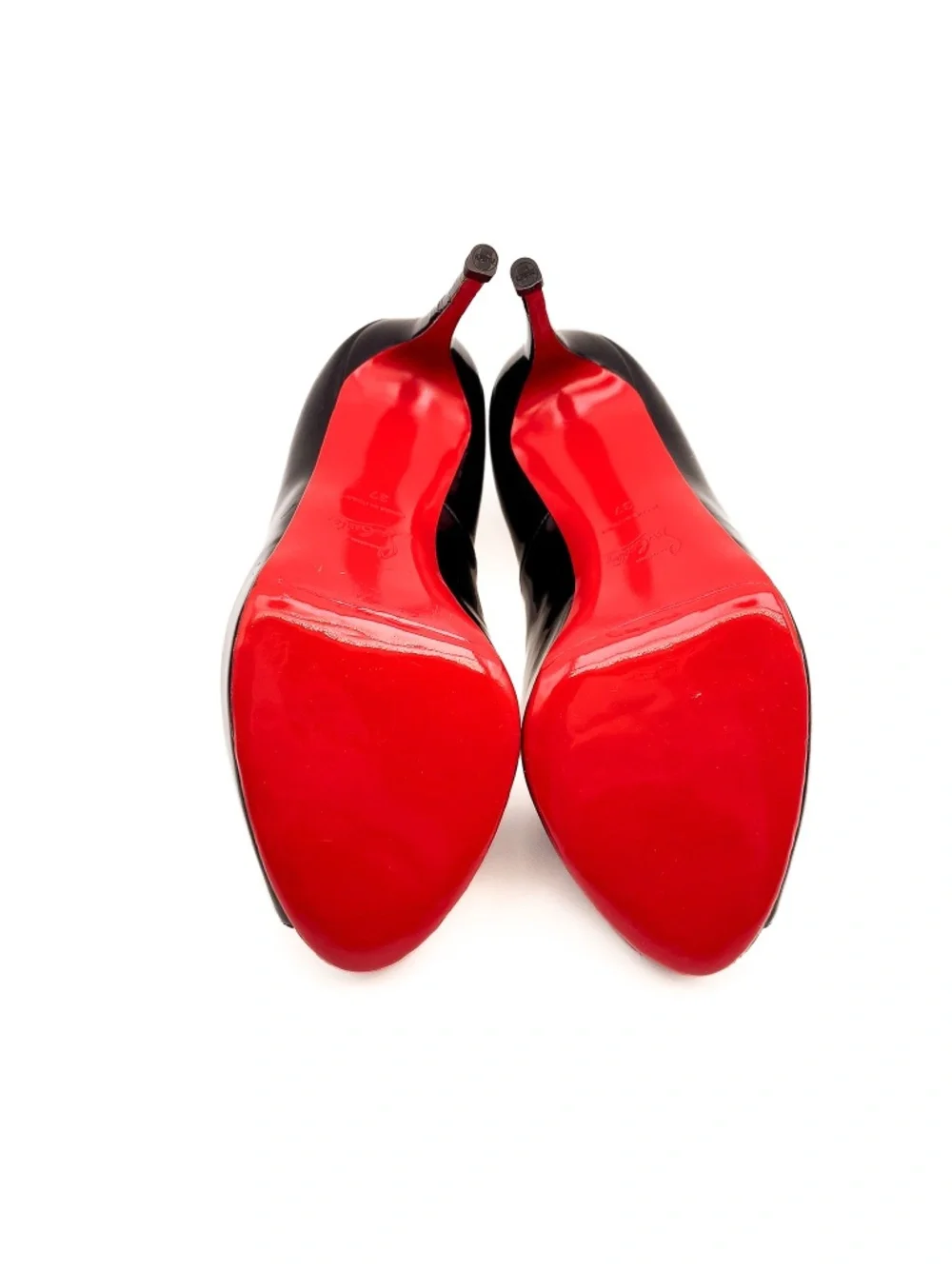 Christian Louboutin Very Prive 120 Black Patent Leather Pumps EU 37